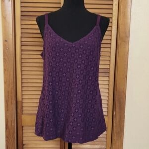 NWT Avenue Vintage Lacey Tank Top Size 14/16